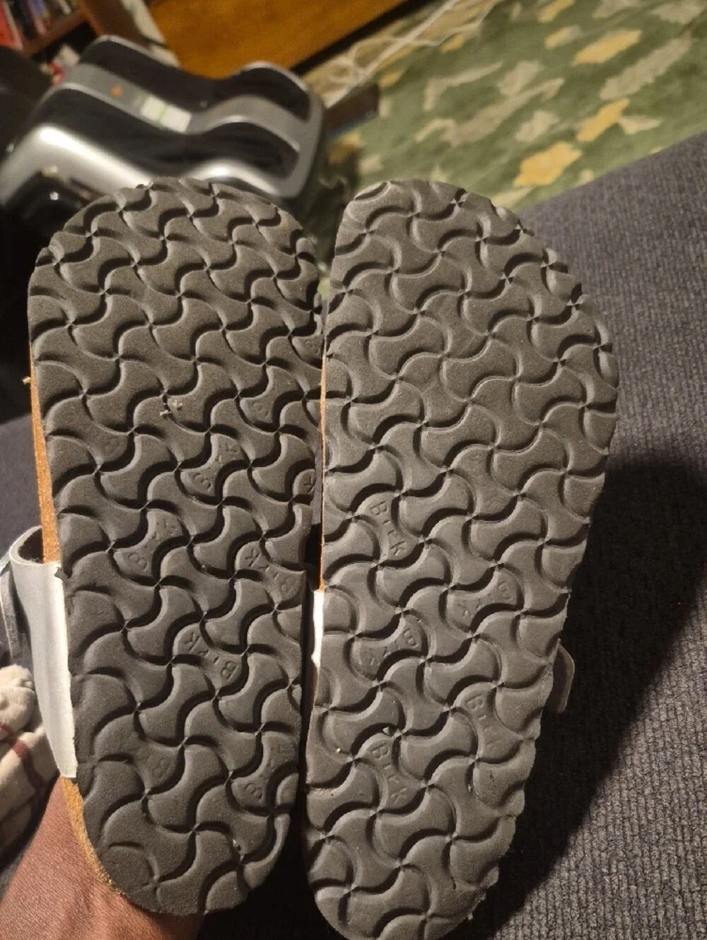 Silver Toe-Post Sandals
